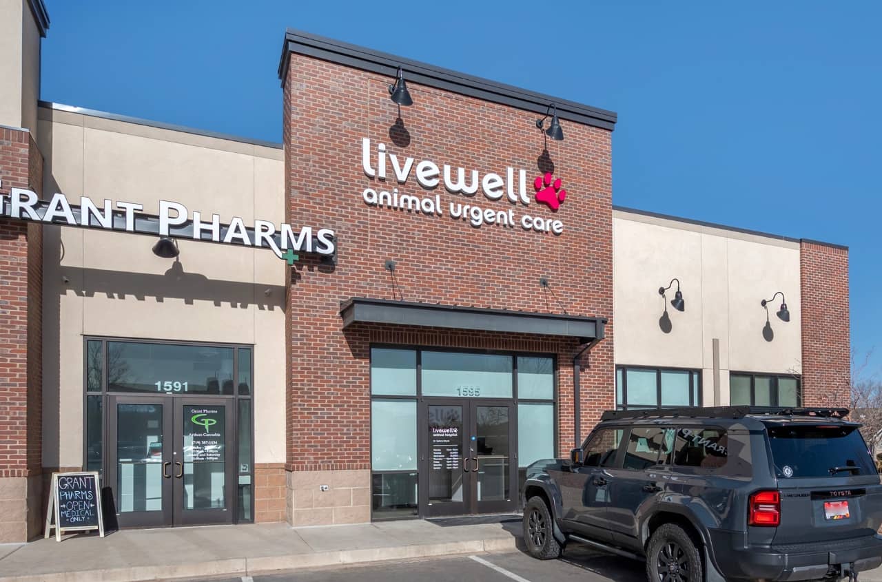 The front of Livewell Animal Urgent Care of Colorado Springs